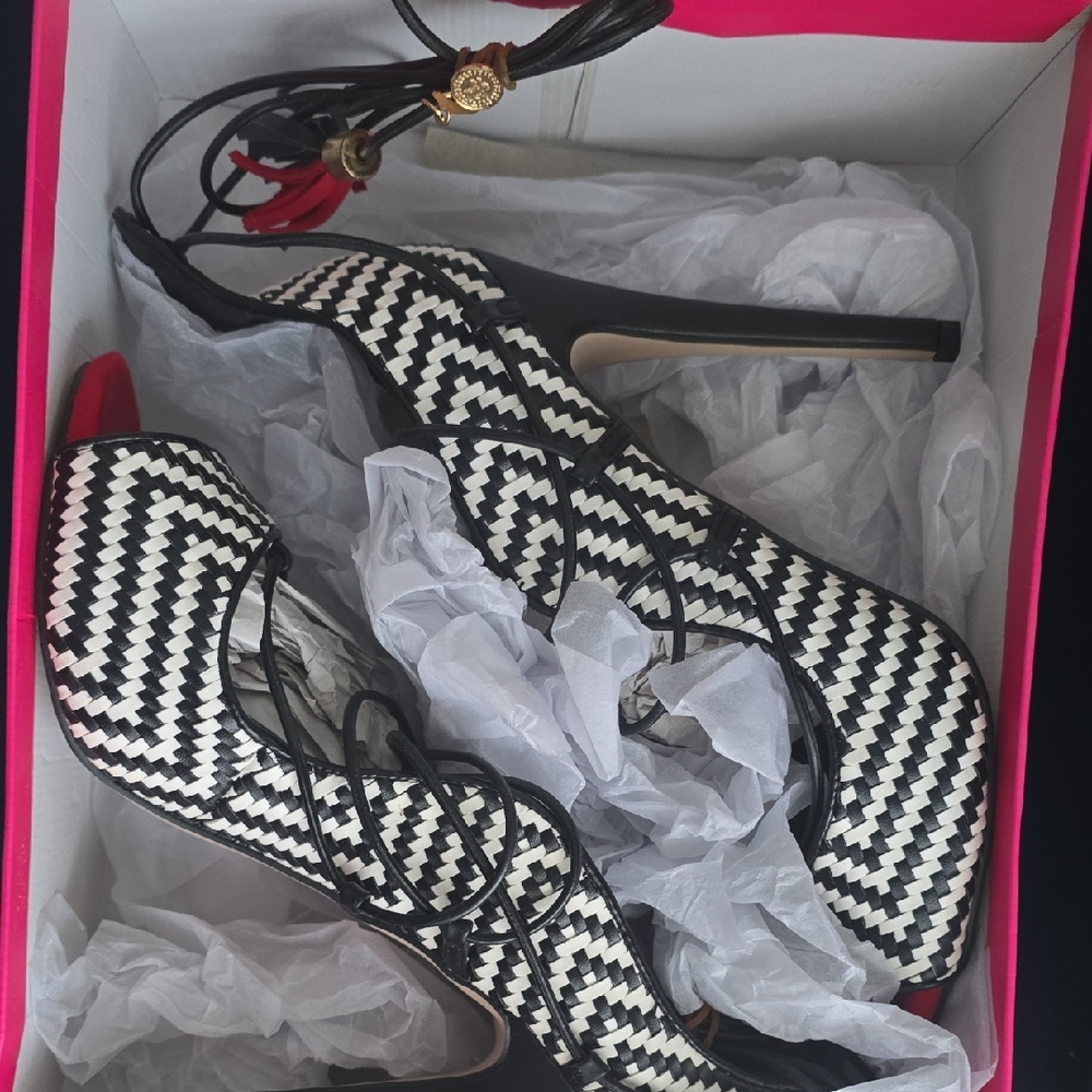 Stylish Black and White Women's Heels